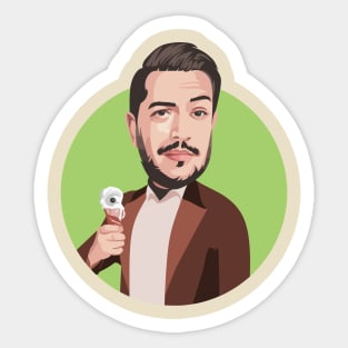 Impractical Jokers - Sal Eating Ice Scream Awesome Vector Illustration Sticker